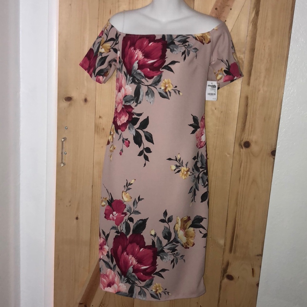 Off the shoulder floral dress